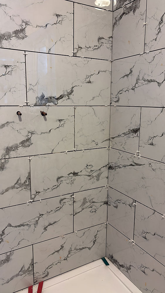 Bathroom tiling