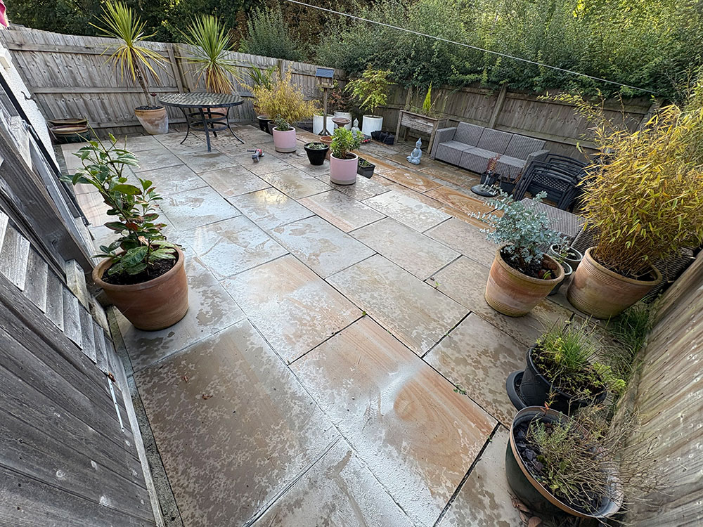 Large patio